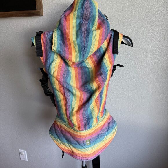 LennyLamb Sunrise Rainbow Toddler Soft Structured Woven Wrap Carrier - Picture 1 of 6